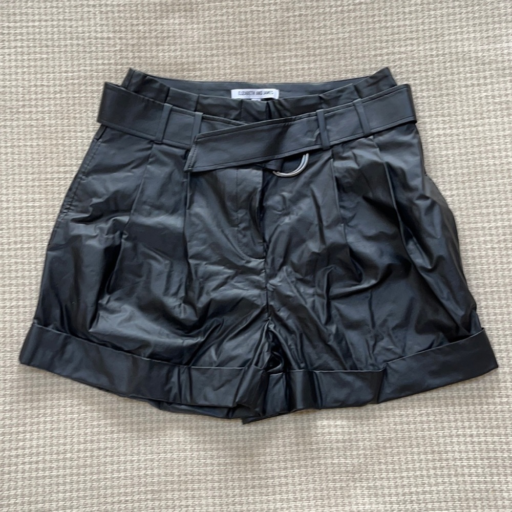 Elizabeth and James Leather Shorts
